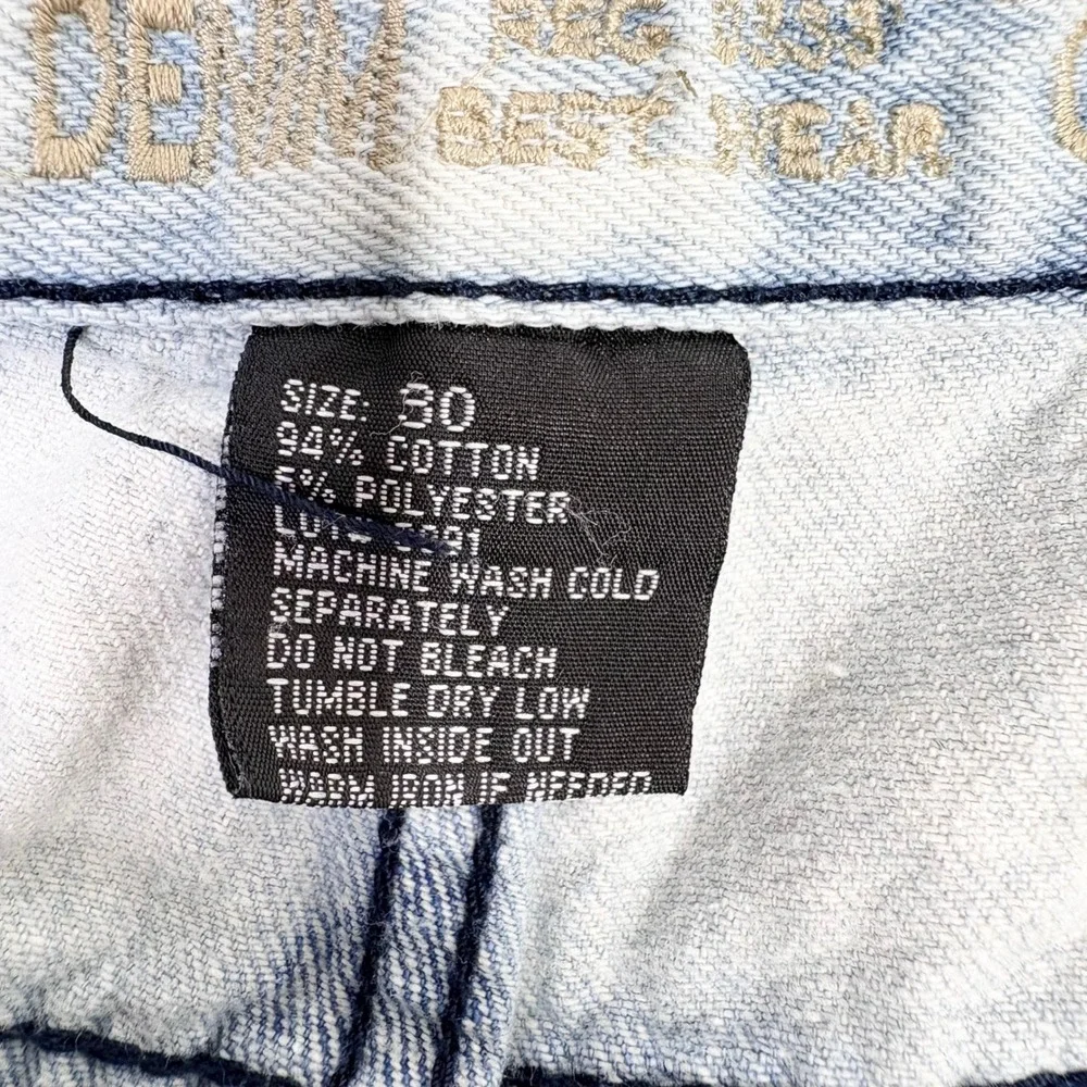 Denim and Rivets Distressed Acid Wash Bootcut Jeans‎ Size 30 Measures 32x29